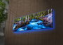 Wallity Lienzo Decorativo Iluminado con LEDs 30x90 cm Multicolor